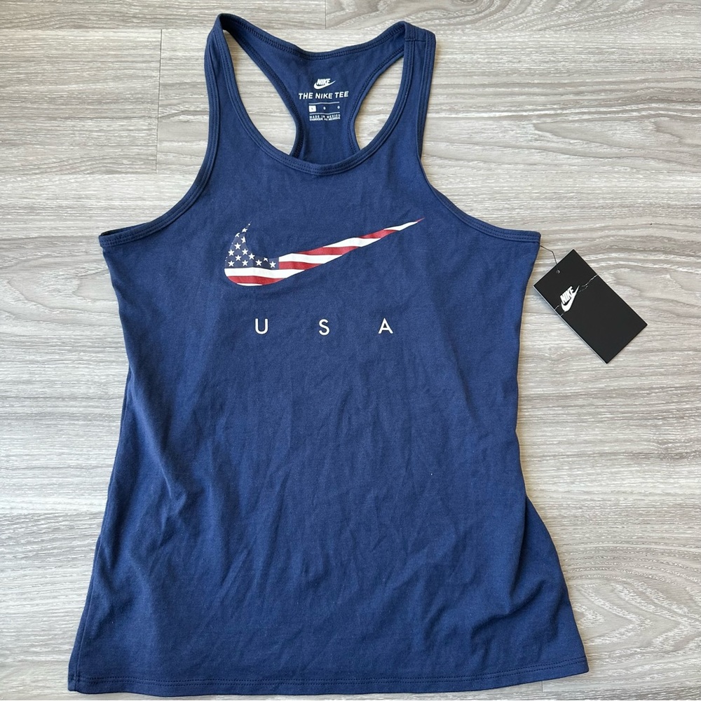 Nike girls USA patriotic tank top Large